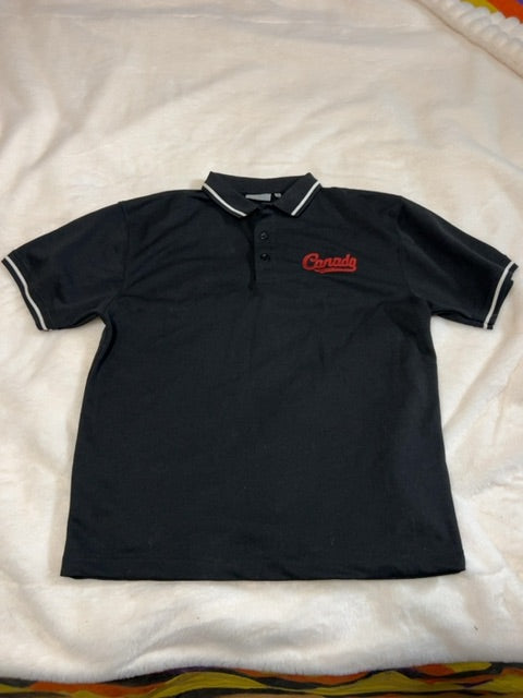 Black - Canada  Polo Shirt, small