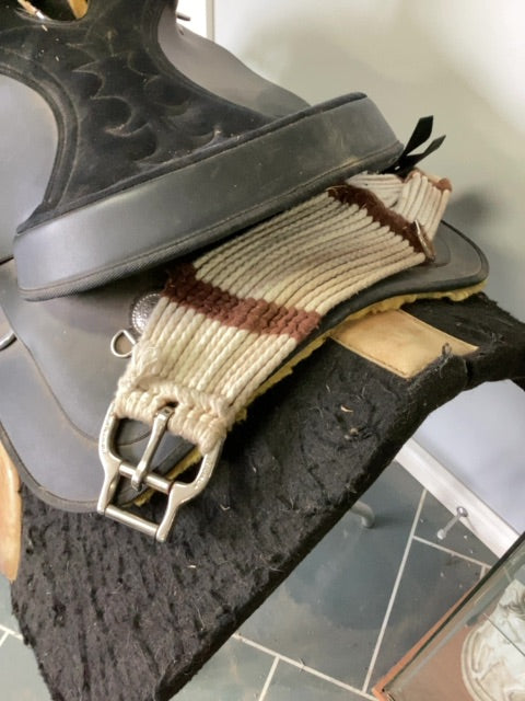 Black Wintec, weaver and Shedrow Western Saddle, cinch and breast collar, 15"