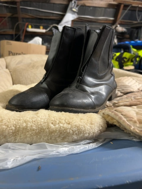 Black Auken Paddock Boots, 10 1/2