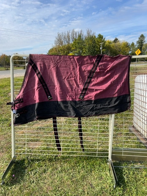 Burgundy/Black  Stable Sheet, 64"