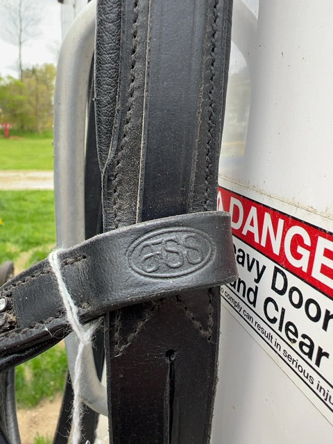 Black  Dressage Bridle, Full