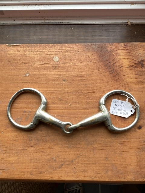 Solid Fat Eggbutt snaffle, 5"