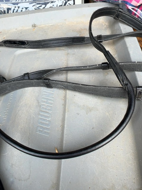 Black Solo Harmony Bridle and Reins, Full