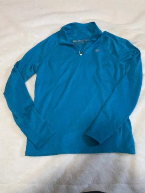 Teal Ariat Sunshirt, Youth XL