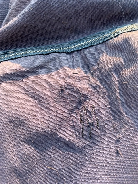 Navy Horze Avalanche Pro Fleece Lined Rain, 72”