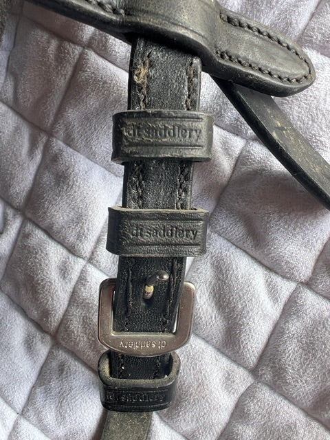 Black  Web Reins with Buckle Ends