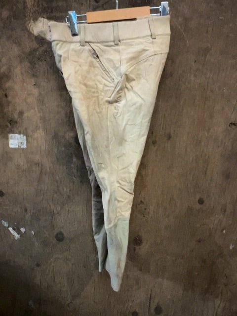 Tan Ariat Kneepatch Breeches, 34R