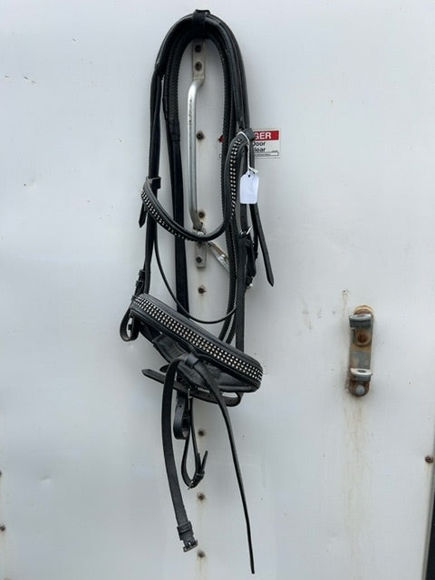 Black  Dressage Bridle, Full