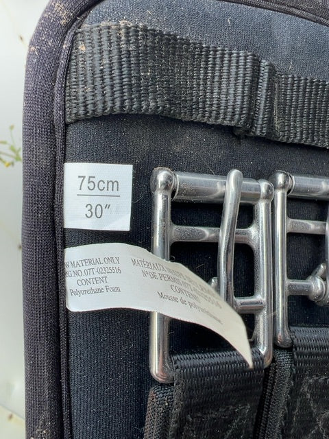 Black  Neoprene Dressage Girth, 30"