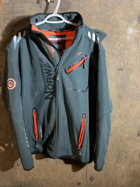 Grey Norway Geographical Jacket, XXXL