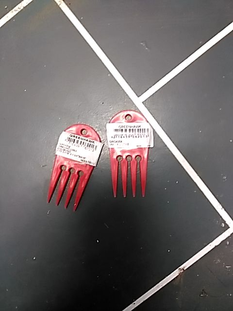 Red Greenhawk Braiding Comb