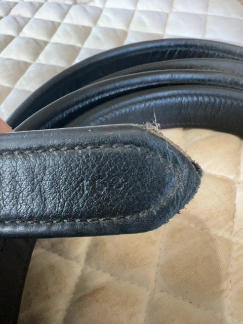 Black  Stirrup Leathers, 152 cm (60”)