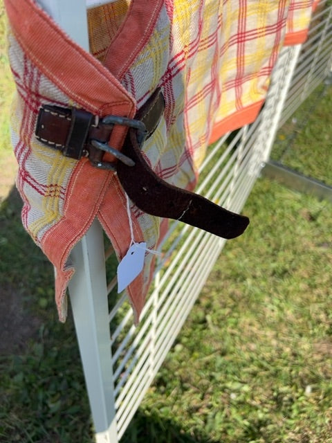 Tangerine Plaid  Cotton Cooler, 64"