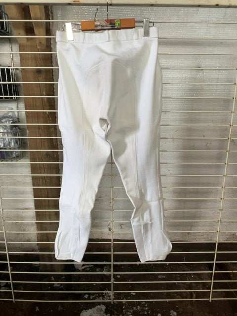 White Elation Red Label Full Seat Breeches, 28L