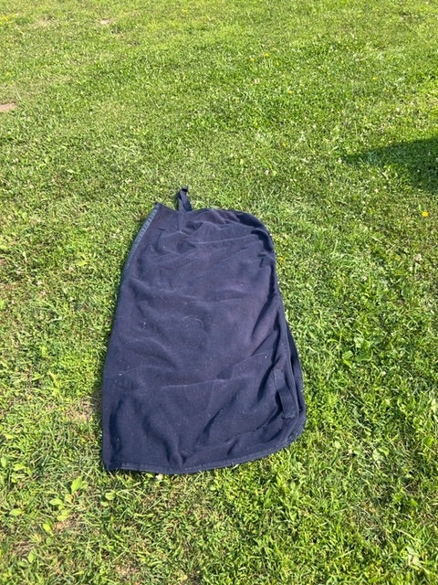 Navy Fleece 1/4 Sheet, XL