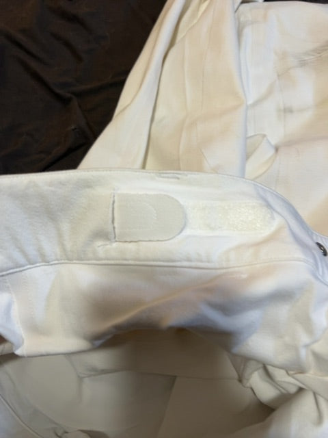 White GPA Second Skin Breeches, 40