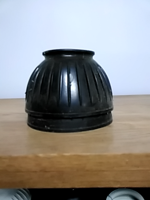 Black Pull on Bell Boots, Medium