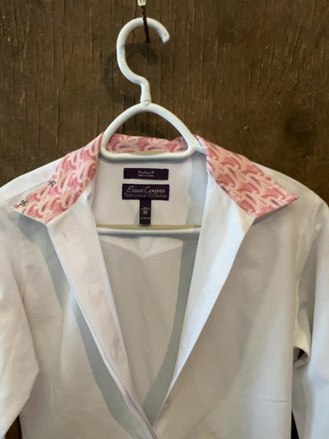 White Essex Classic Show Shirt, 32