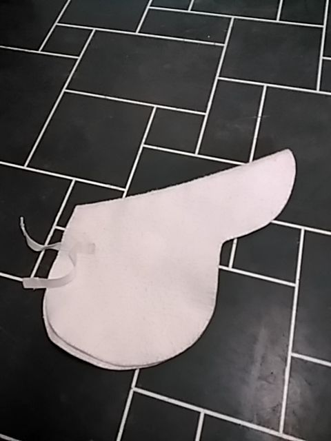 White  Saddle Pad, Full