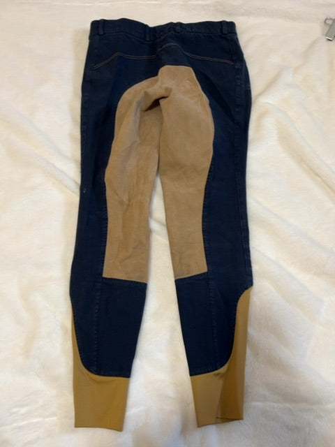 Navy Hacks & Hills Fullseat Breeches, 28
