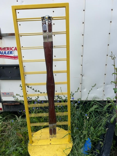 Oak Bark Ovation Fancy Stitch Leather Girth, 48"