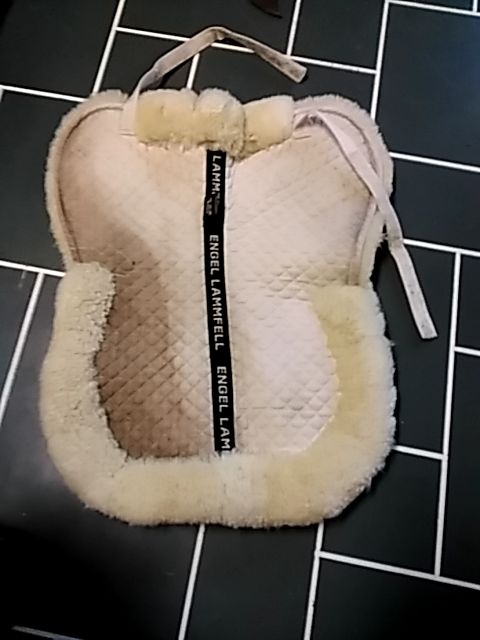 White Lammfell Shimmable Half Pad, Full