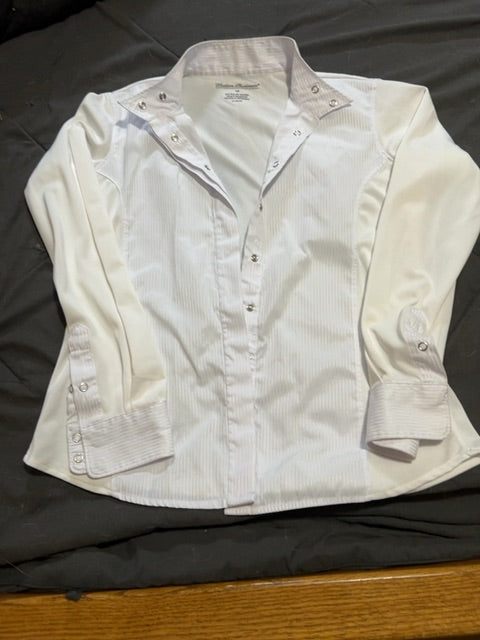 White Elation Platinum Show Shirt, 16