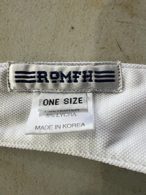 White ROMFH Short Sleeve Show Shirt, Small