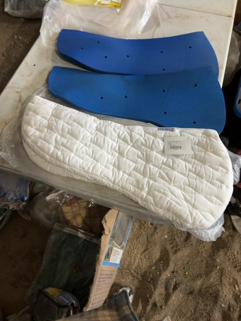 White SS Tack Half Pad, 23”