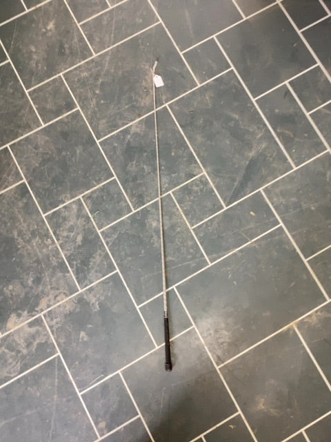 White Westfield Diamond Wevae Driving Whip - no tail