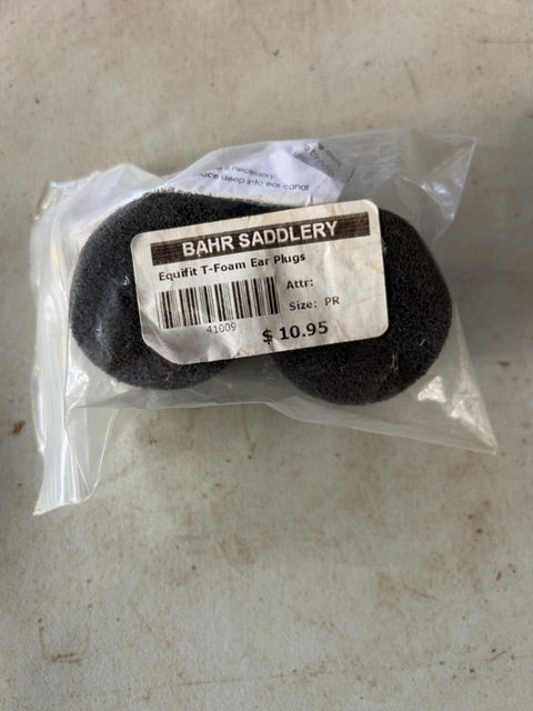 Black Equifit T Foam Ear Plugs