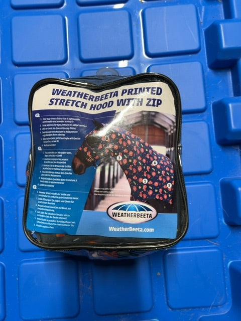 Squirrel print Weatherbeeta Stretch Hood with zip, Full