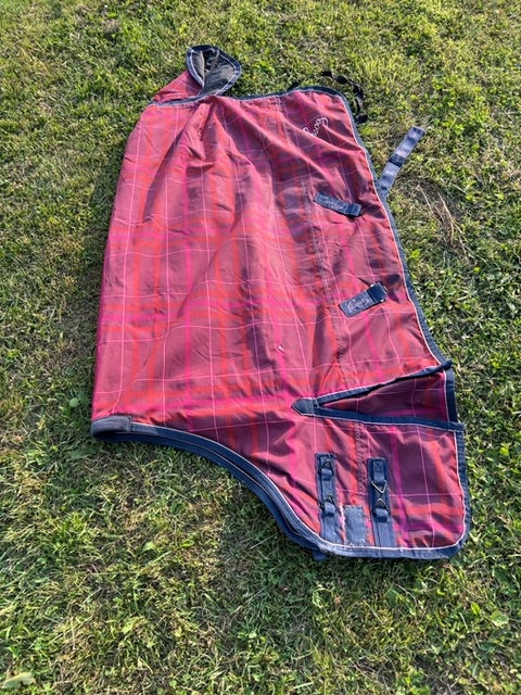 Pink Plaid Pessoa Winter Turnout, 72”