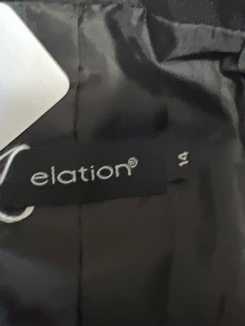 Black Elation Show Jacket, 14 youth