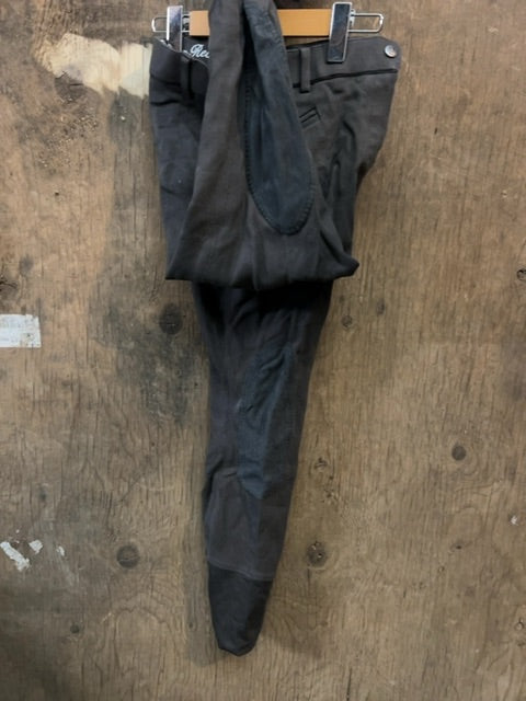 Grey Elation Kneepatch Breeches, 34R