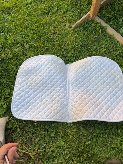 White Shedrow Saddle Pad, Full