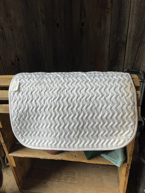 White  Saddle Pad, Full