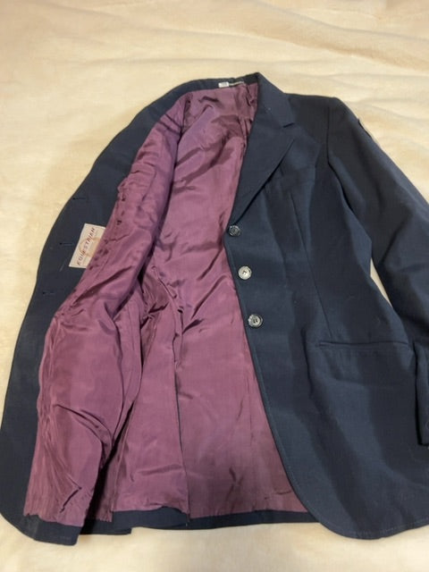 Navy Equestrian Correct Riding Apparel Show Jacket, 12R