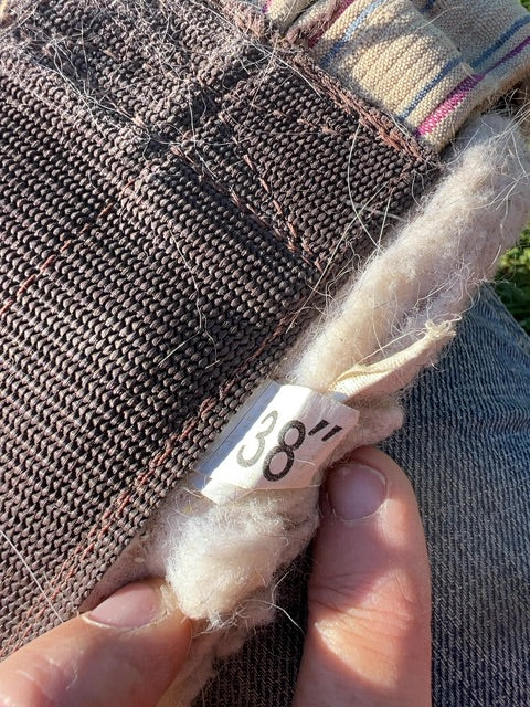 Brown Shedrow Fuzzy Girth, 38”