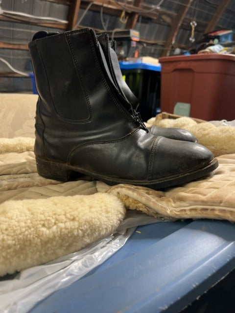 Black Auken Paddock Boots, 10 1/2