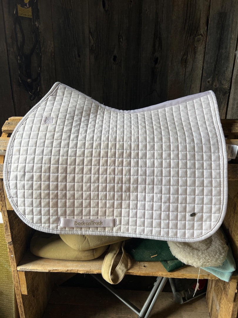 White Back on Track Saddle Pad, Full