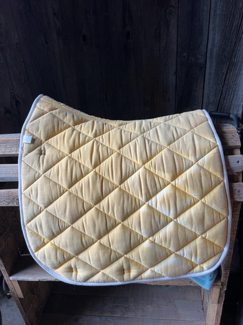 Yellow Shedrow Saddle Pad, Dressage Full