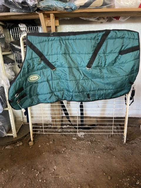 Green Supra Channel Quilt, 68"