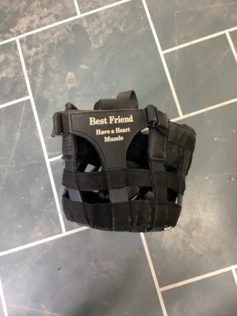 Black Best friend Grazing Muzzle, Horse