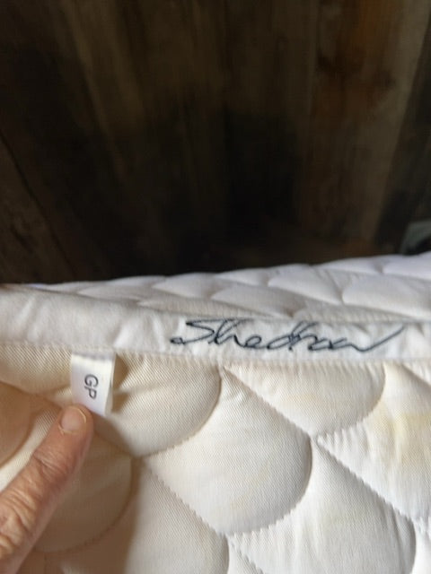 White Shedrow Saddle Pad, GP