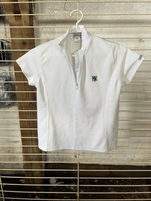 White ROMFH Short Sleeve Show Shirt, Small