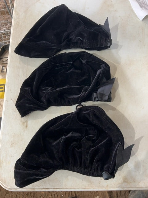 Black  Velvet Helmet Cover