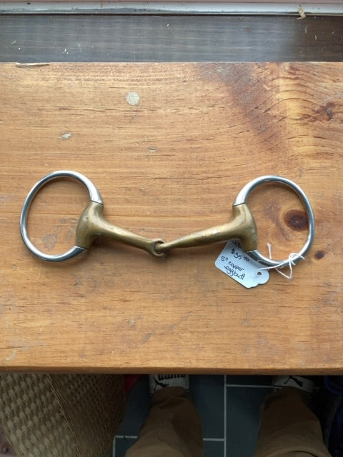 Copper Eggbutt Snaffle, 5"