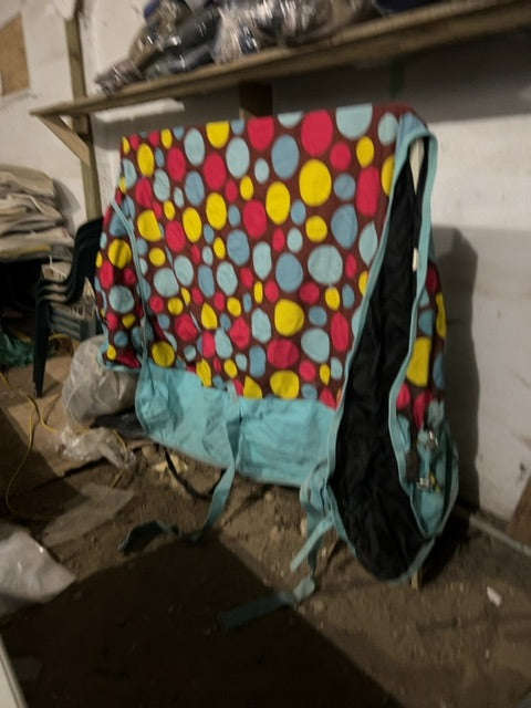 Blue polka dot Supra Rainsheet, 78”