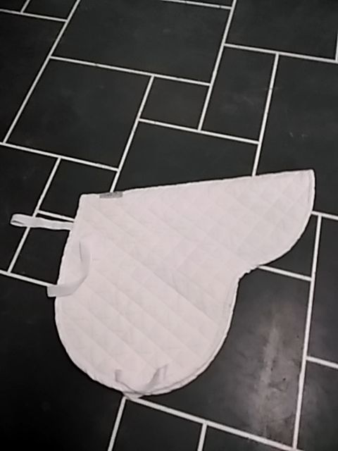 White Equimode Saddle Pad, Pony